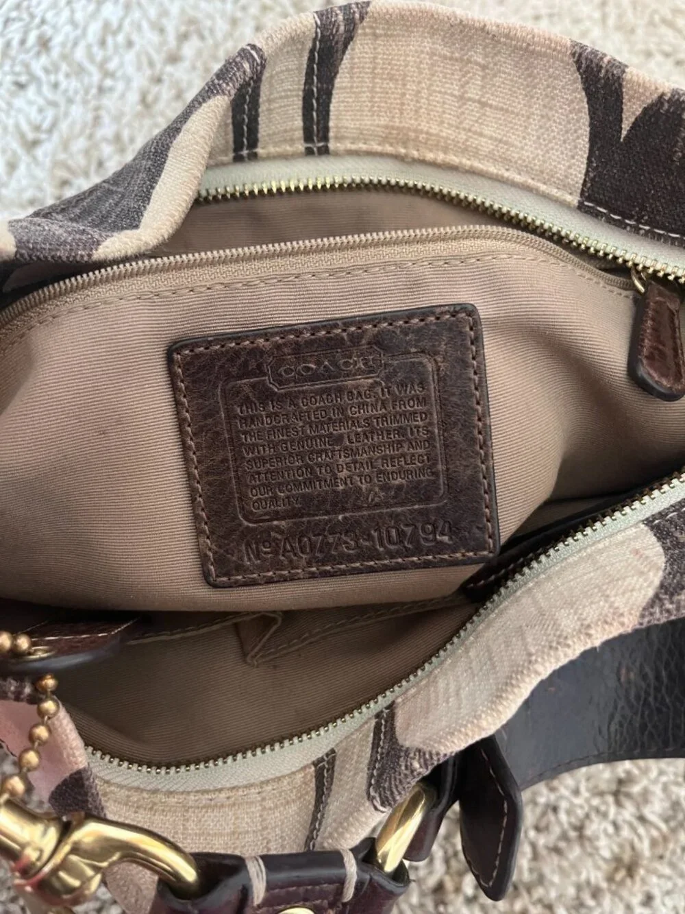 Y2K Vintage Coach Carly Bag